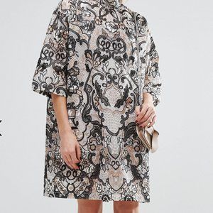 Women's Turlington Lace High Neck Cocoon Dress